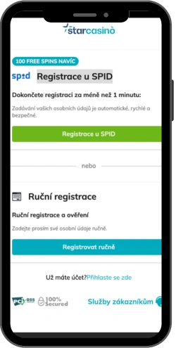 Otevřete aplikaci a zaregistrujte se