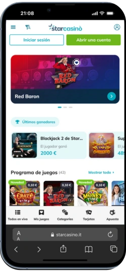 Lista de promociones de Star Casino