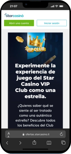 Promo VIP Club de Star Casino