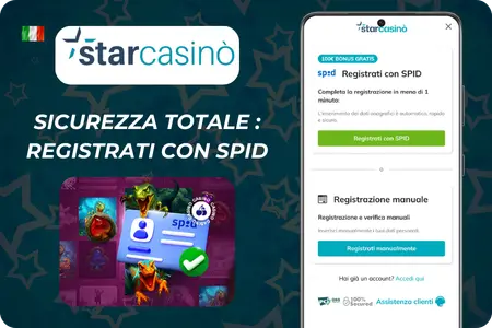 Verifica SPID StarCasino scommesse online sicure