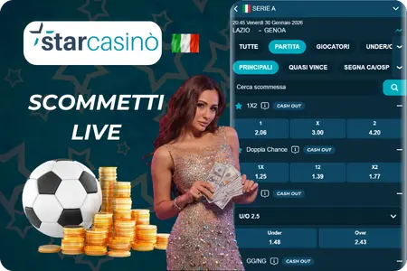 StarCasinò sport scommesse live con quote dinamiche