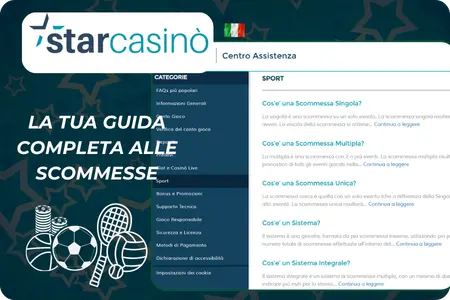 Centro assistenza starcasinò sport scommesse e FAQ completo