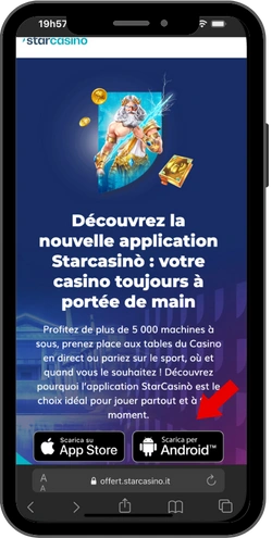 Télécharger et installer le fichier APK StarCasino